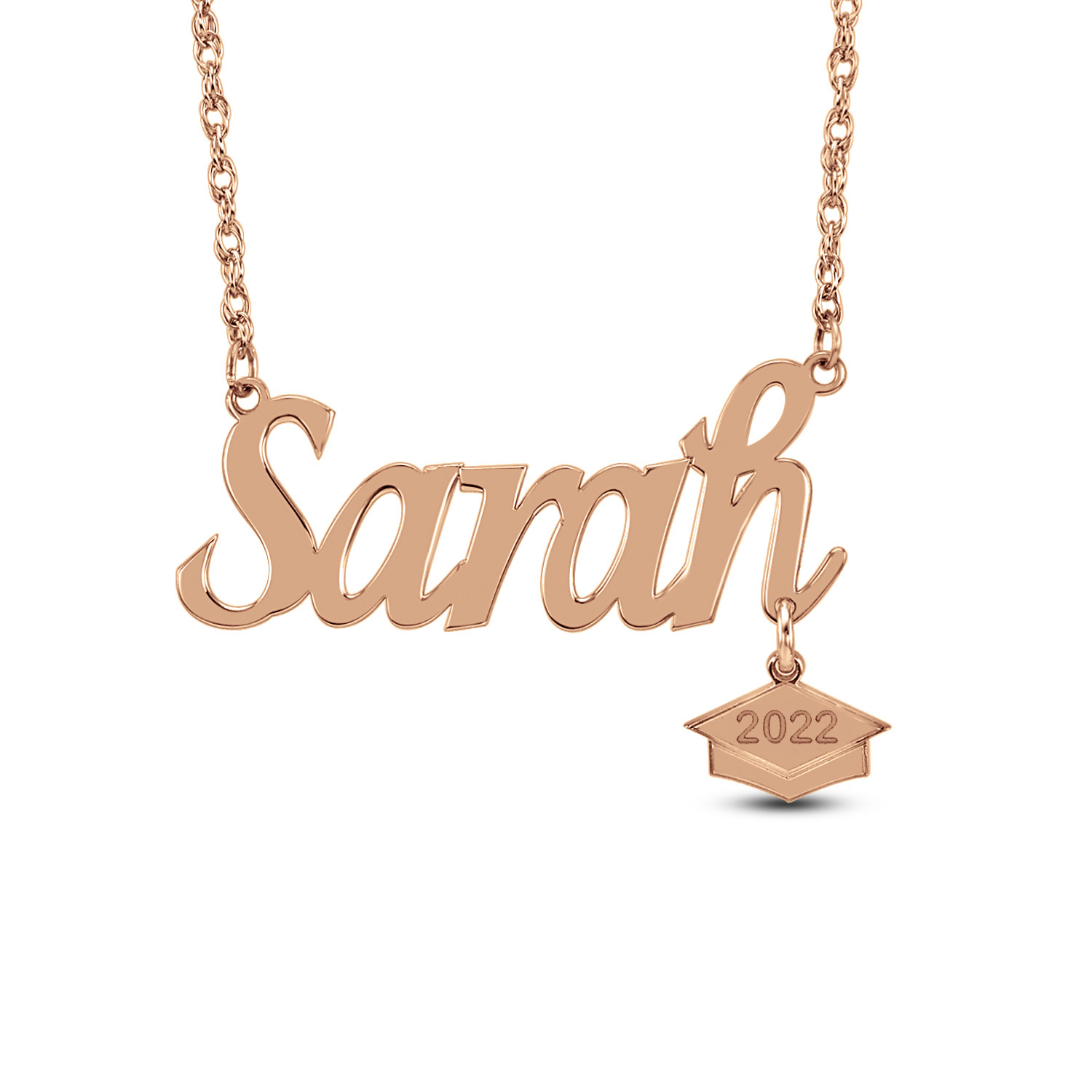 Graduation Name With Cap Charm Necklace 1 Name And Year Zales