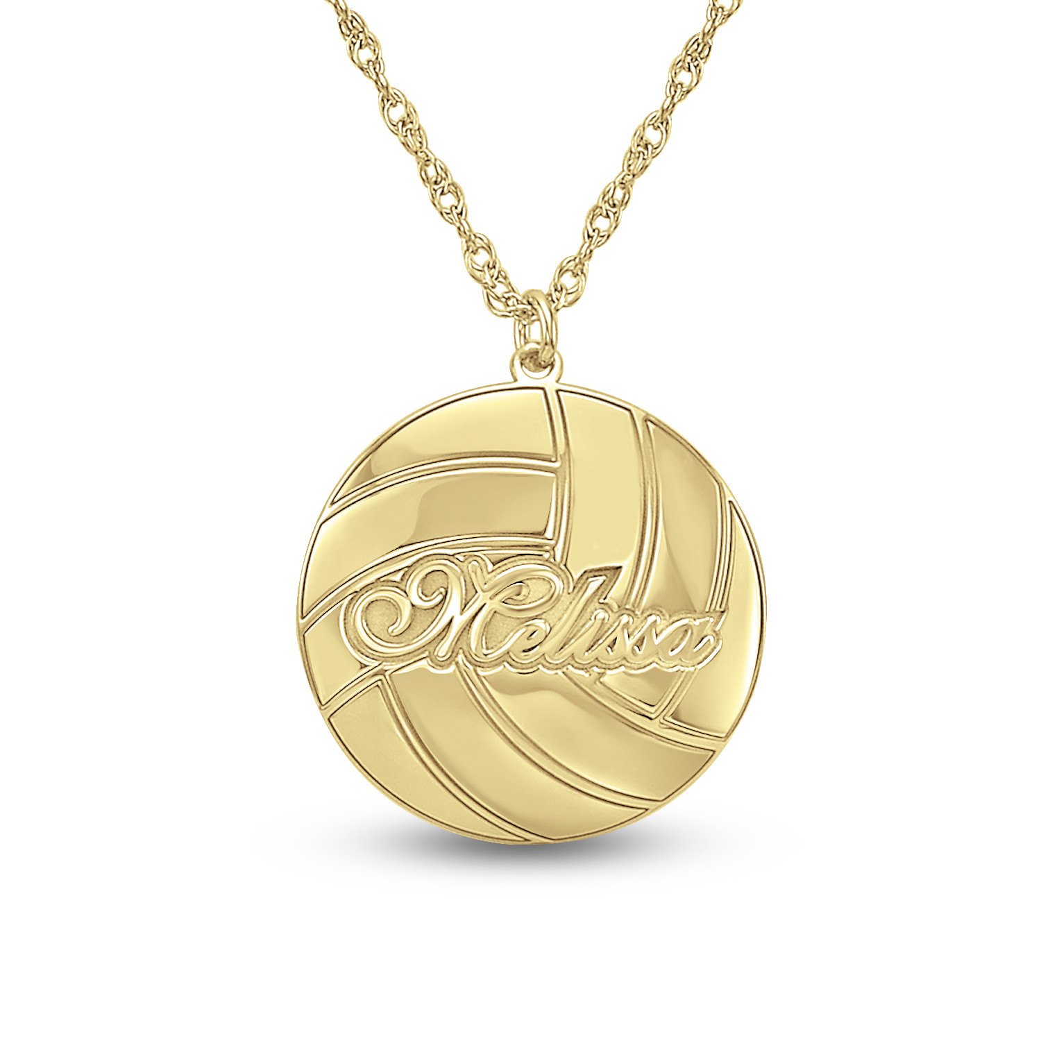 14K Yellow Gold-plated 925 Silver Volleyball Pendant Jewels Obsession Silver Volleyball Pendant 