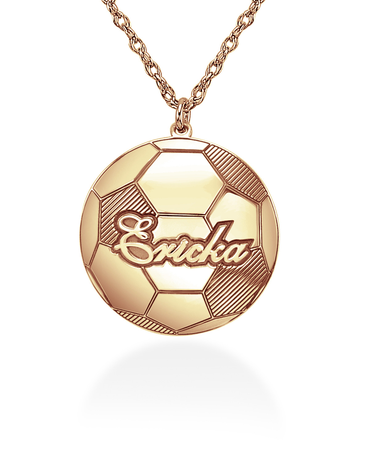 18 PammyJ Silvertone Crystal I Love Soccer Pendant Necklace 