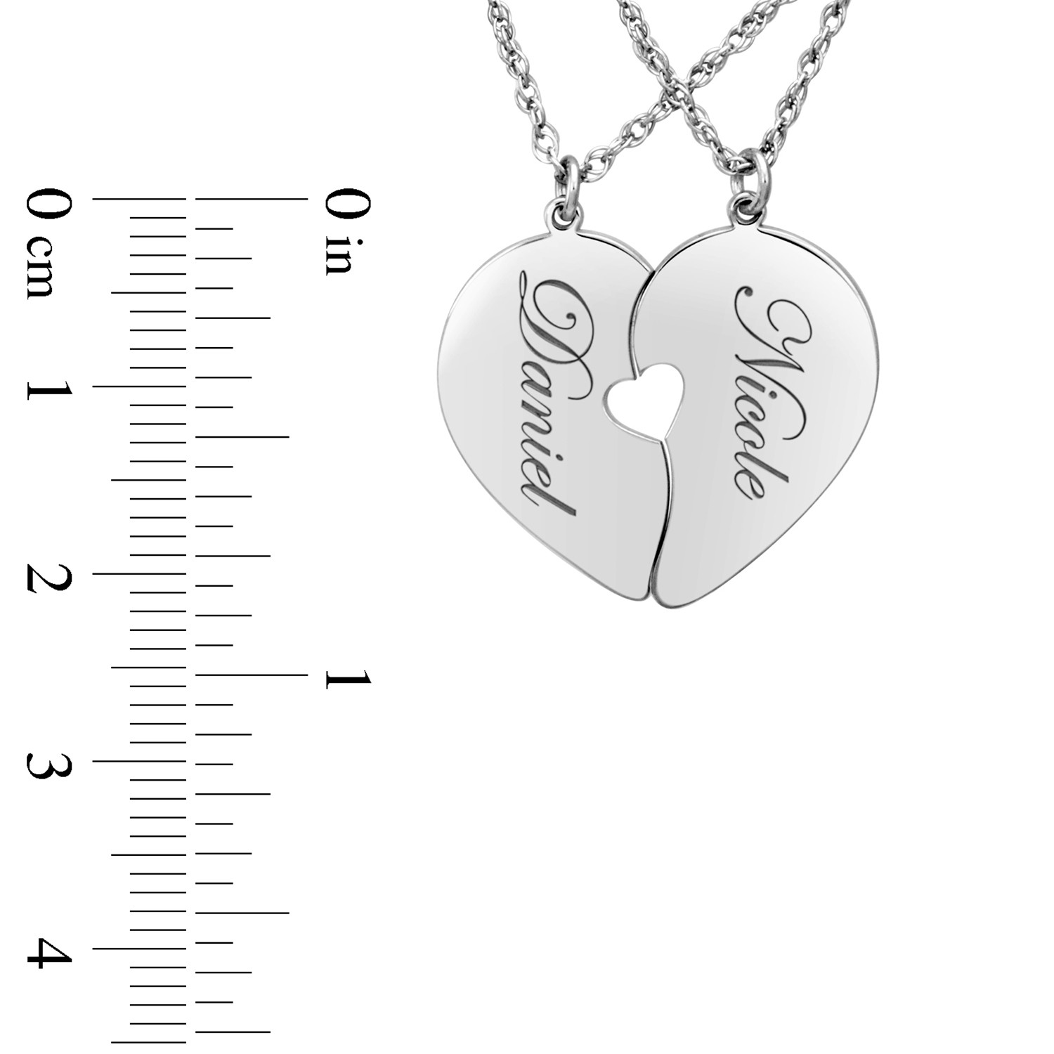 JSDDE Couples Heart Necklace Classic White and Black Matching Heart Pendant Necklaces for His and Hers Boyfriend Girlfriend Valentines Gift 