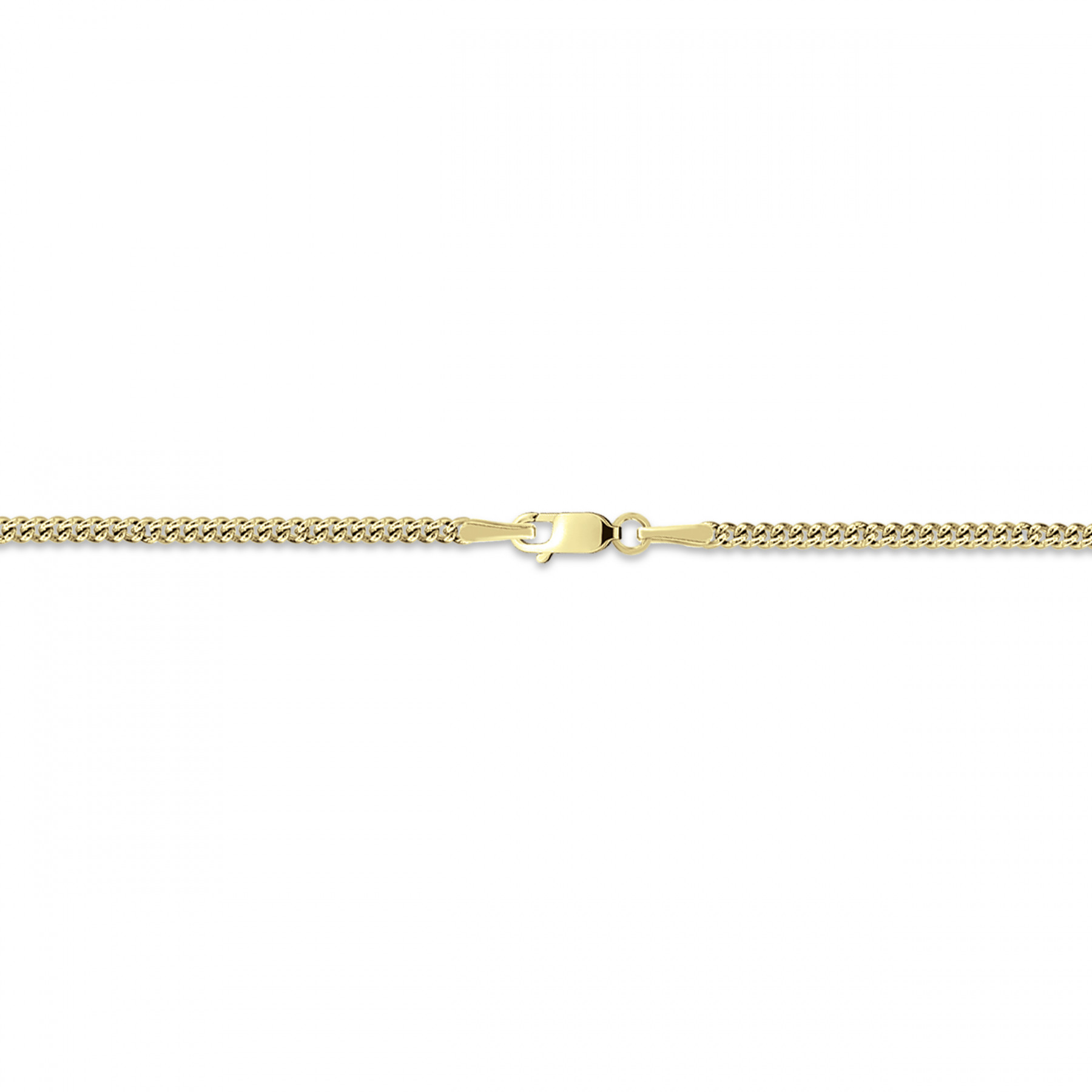 Men's High-Polish Curb Chain Bracelet 24K Yellow Gold 8.5 12.0mm