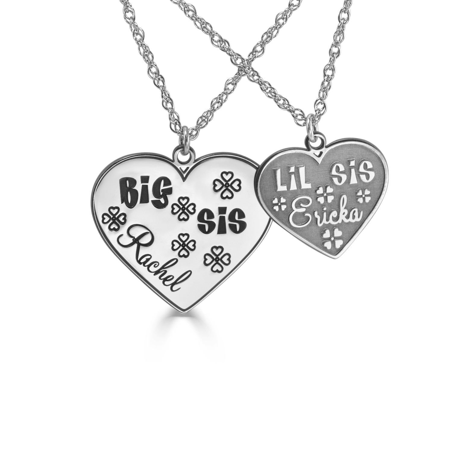 big sister necklace, big sister little sister middle sister jewelry, –  Jenn's Handmade Jewelry