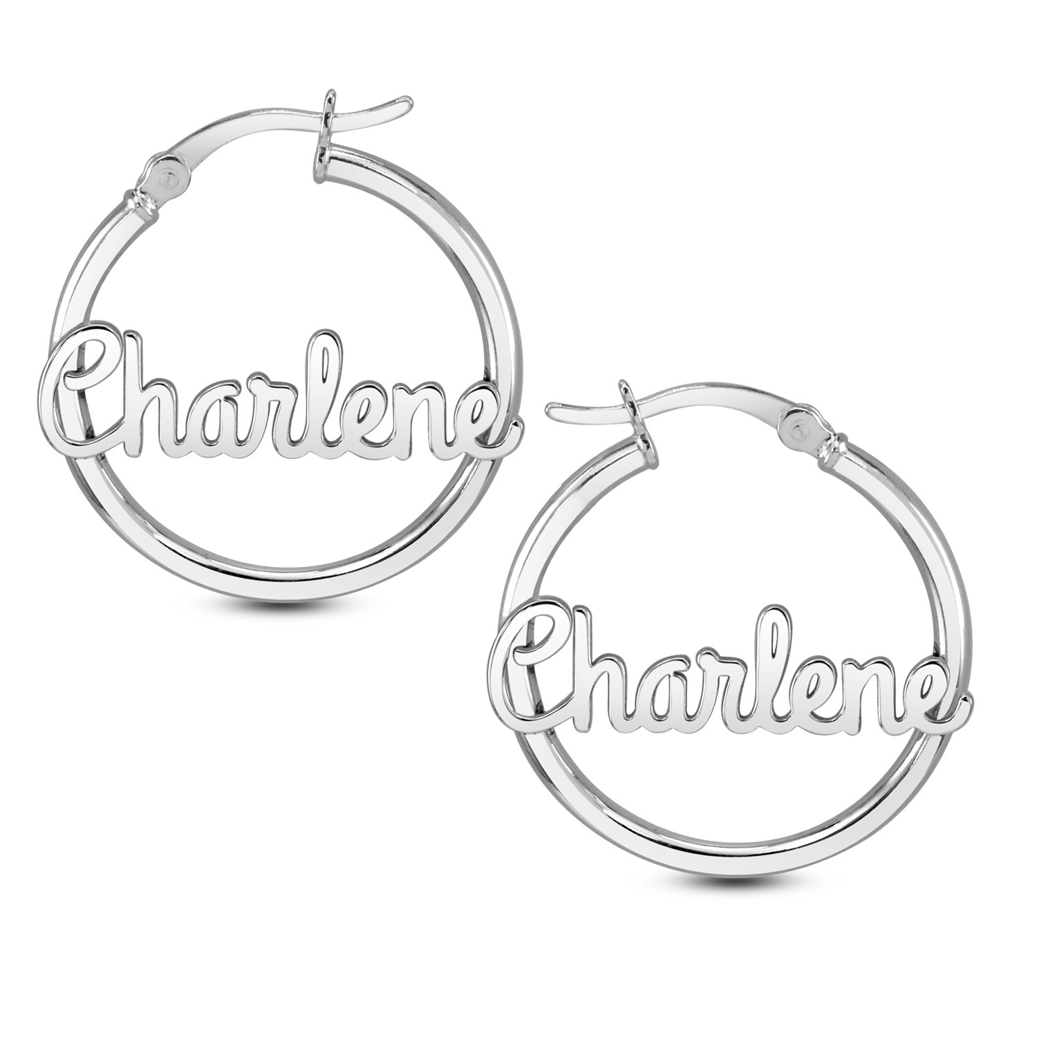 Two Initial Letter Hoop Earrings Stainless Steel Personality Name Circle  Earring for Women Anniversary Jewelry Accessories Earrings Stud Set (Main  Stone Color : 30mm, Metal Color : A/Gold) : : Clothing, Shoes