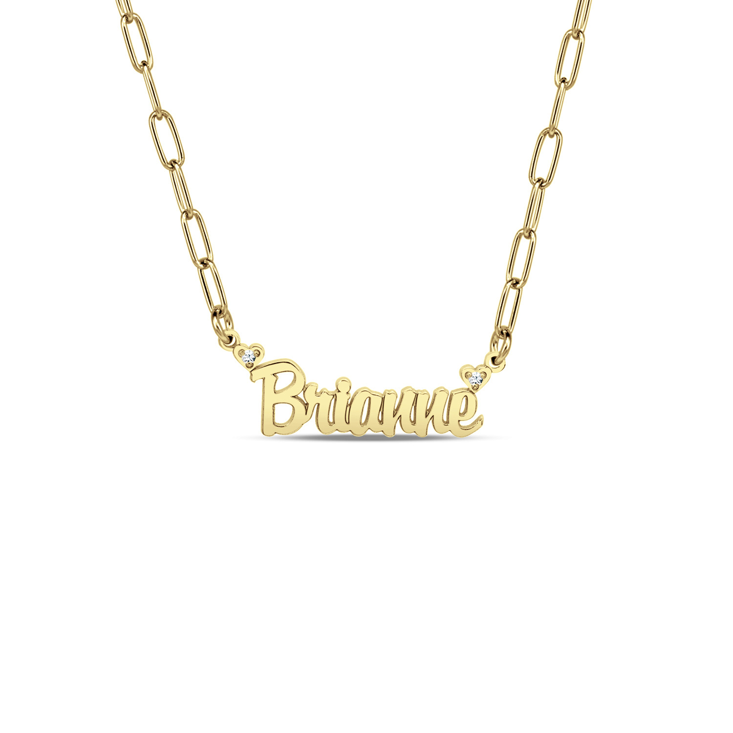  Dia Accent Name Pers Necklace