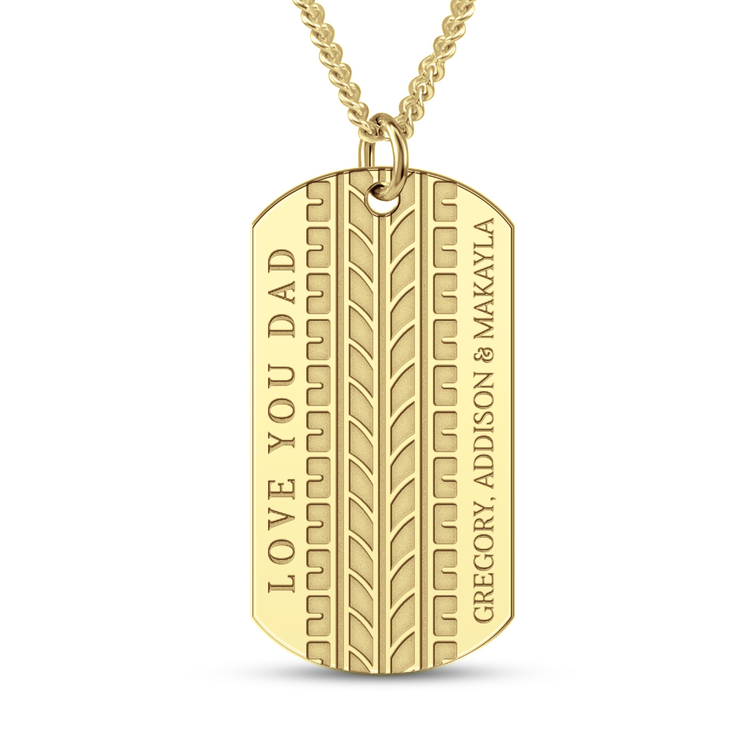 Louis Vuitton Palladium Metal Dog Tag Locket Necklace (B grade)