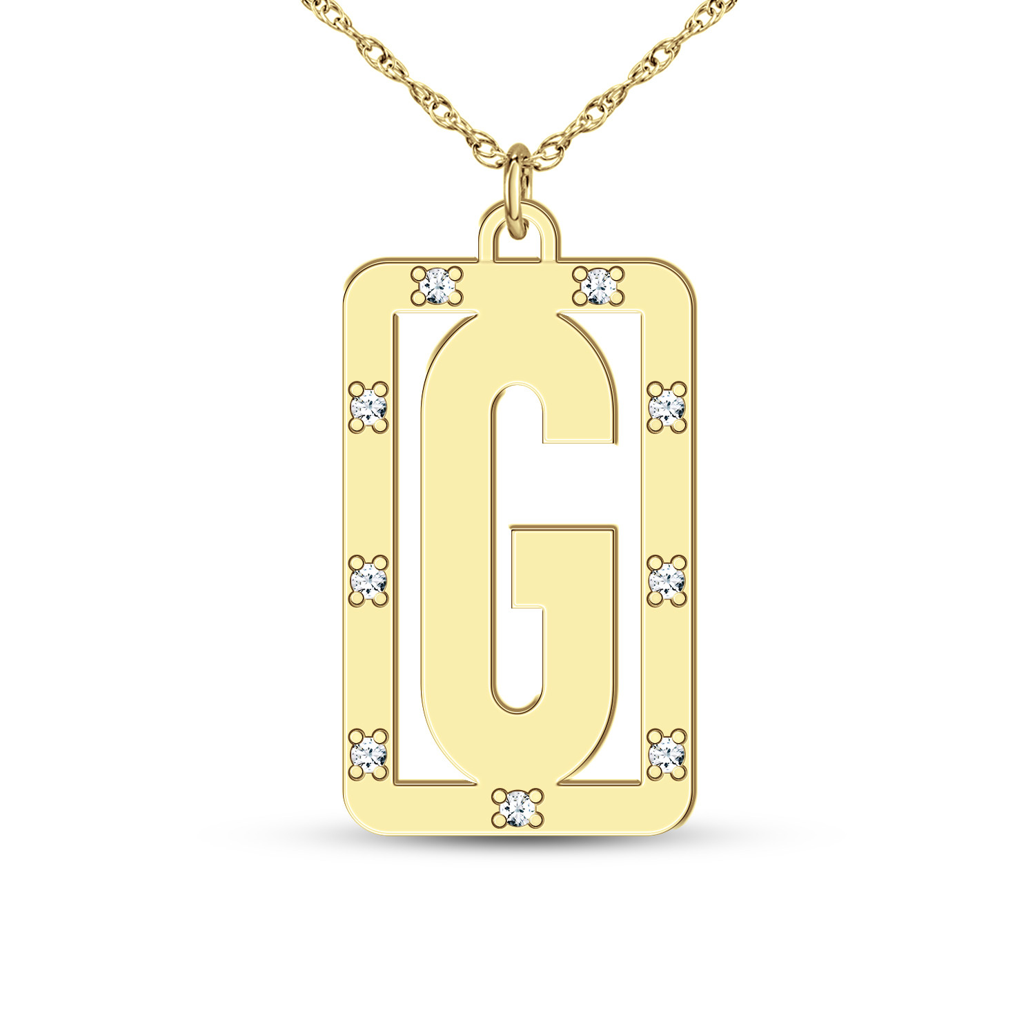 Alexandra Marks Jewelry Letter V Modern Initial Necklace