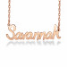 Rose Name Necklace